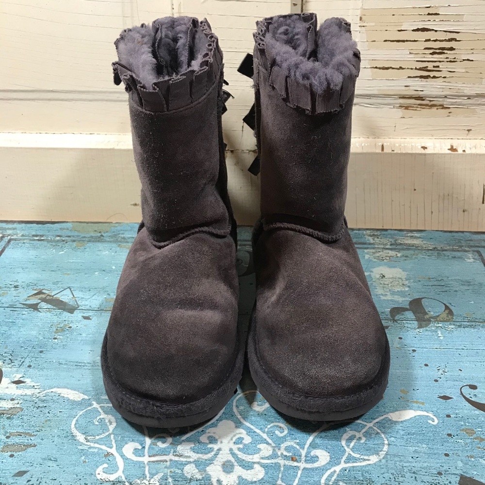 UGG Plum Bailey Bow Ruffles Boots